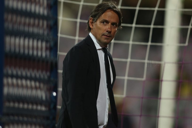 Florence Italy 21092021 Simone Inzaghi Coach Inter At En