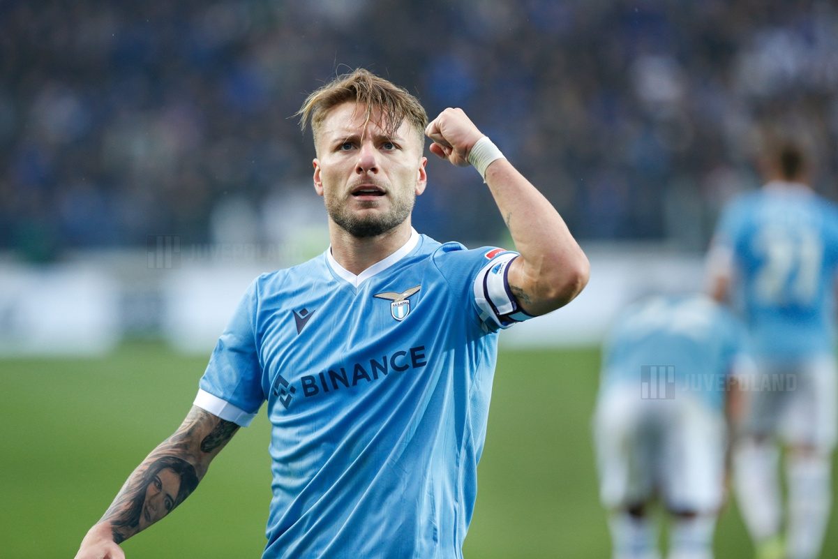 Italy Bergamo Oct 30 2021 Ciro Immobile Lazio Striker Score