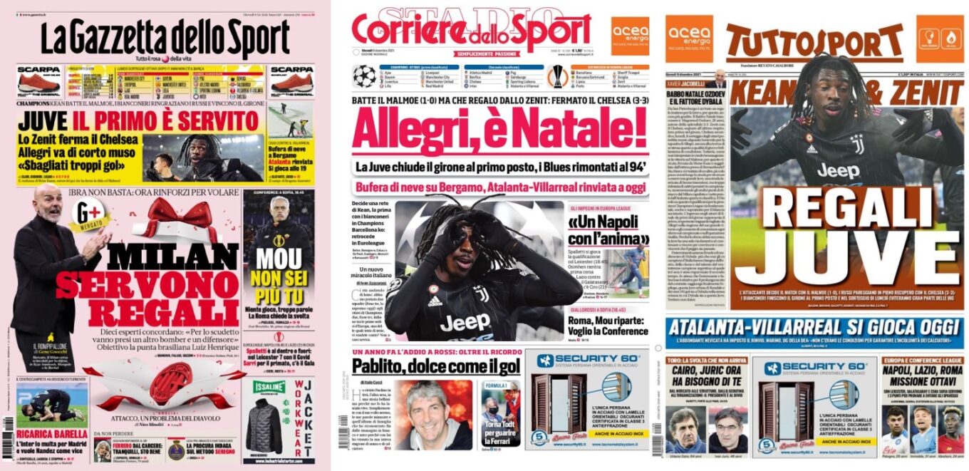 Przeglad Wloskiej Prasy Sportowej 9122021