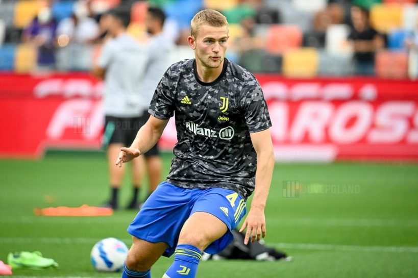 Udine Italy August 22 2021 Matthijs De Ligt Juventus Portr