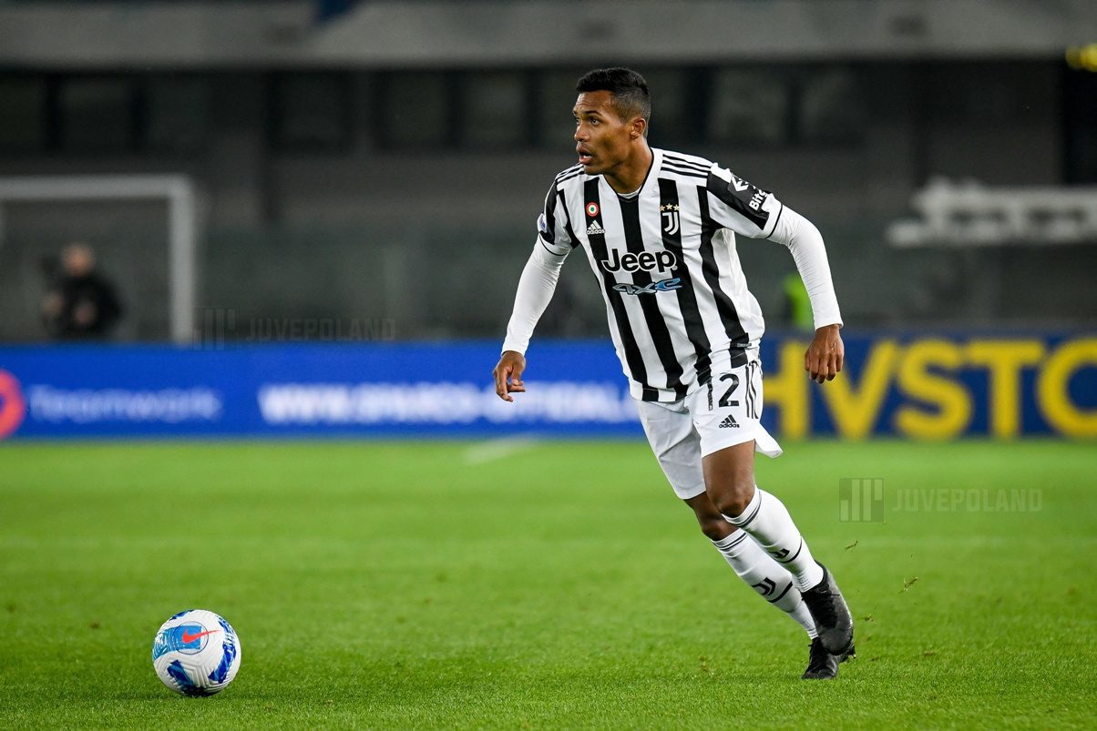 Verona Italy October 30 2021 Alex Sandro Juventus Portrait 2