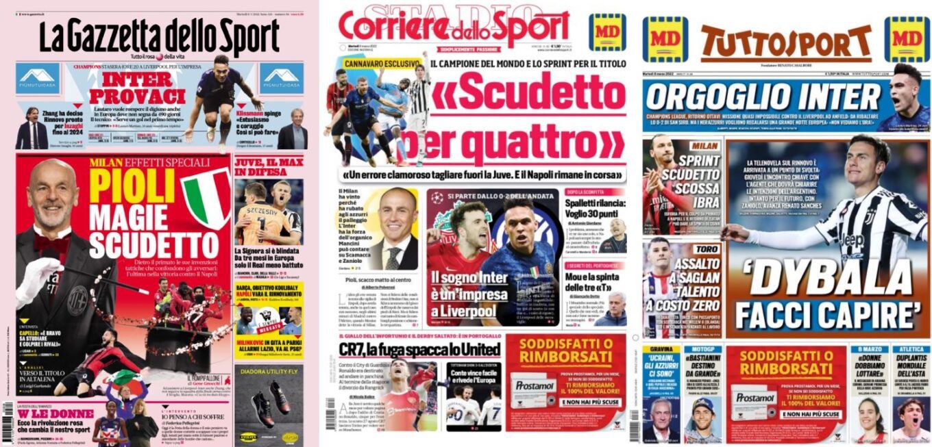Przeglad Wloskiej Prasy Sportowej 8032022