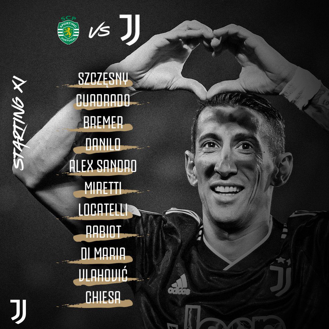 Sklady Na Sporting Juventus Z Przodu Trojzab Di Maria Chiesa I Vlahovic
