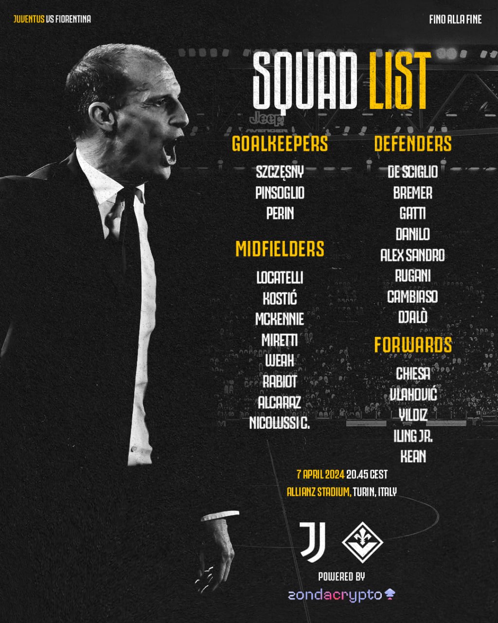 Powolani Na Mecz Juventus Fiorentina Brakuje Tylko Milika